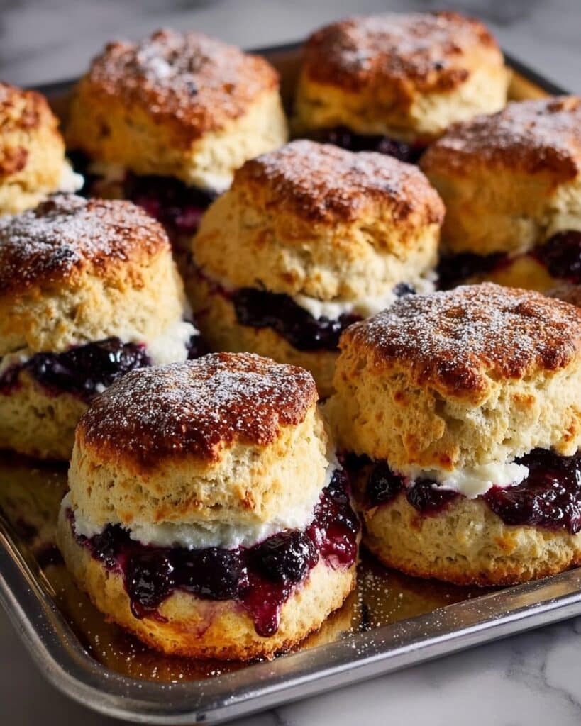 Blueberry Biscuits with Lemon Glaze Recipe