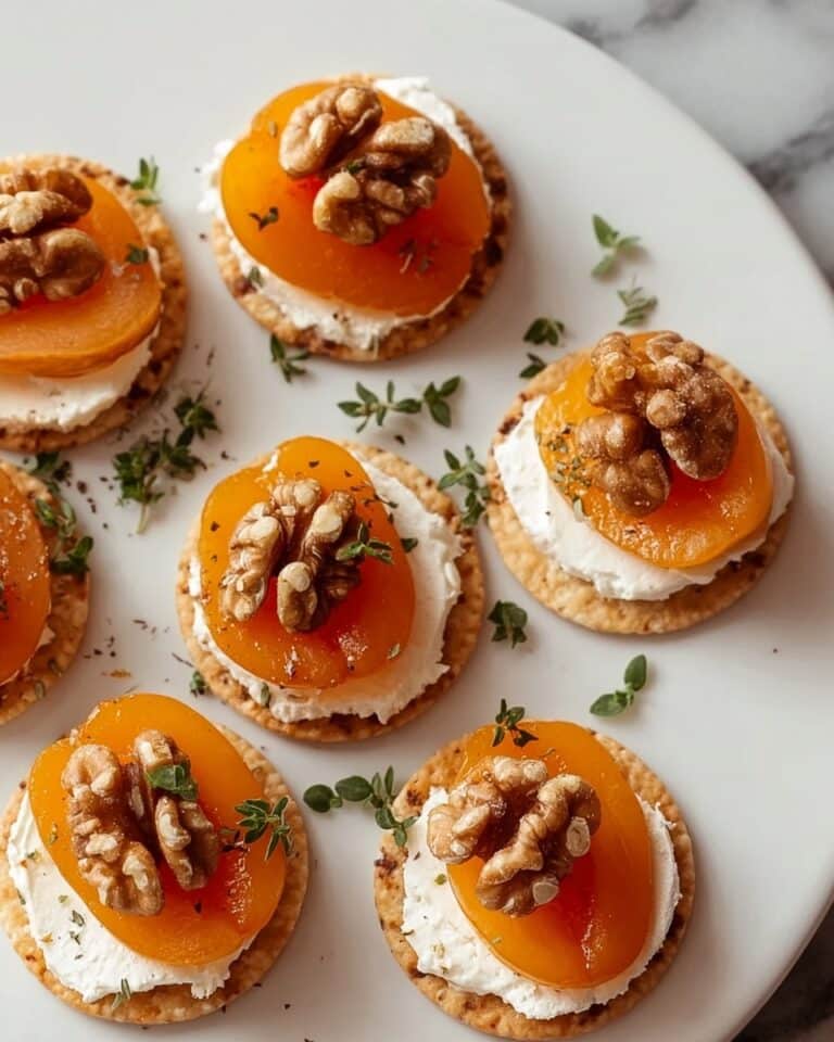 Elegant Apricot and Goat Cheese Appetizers