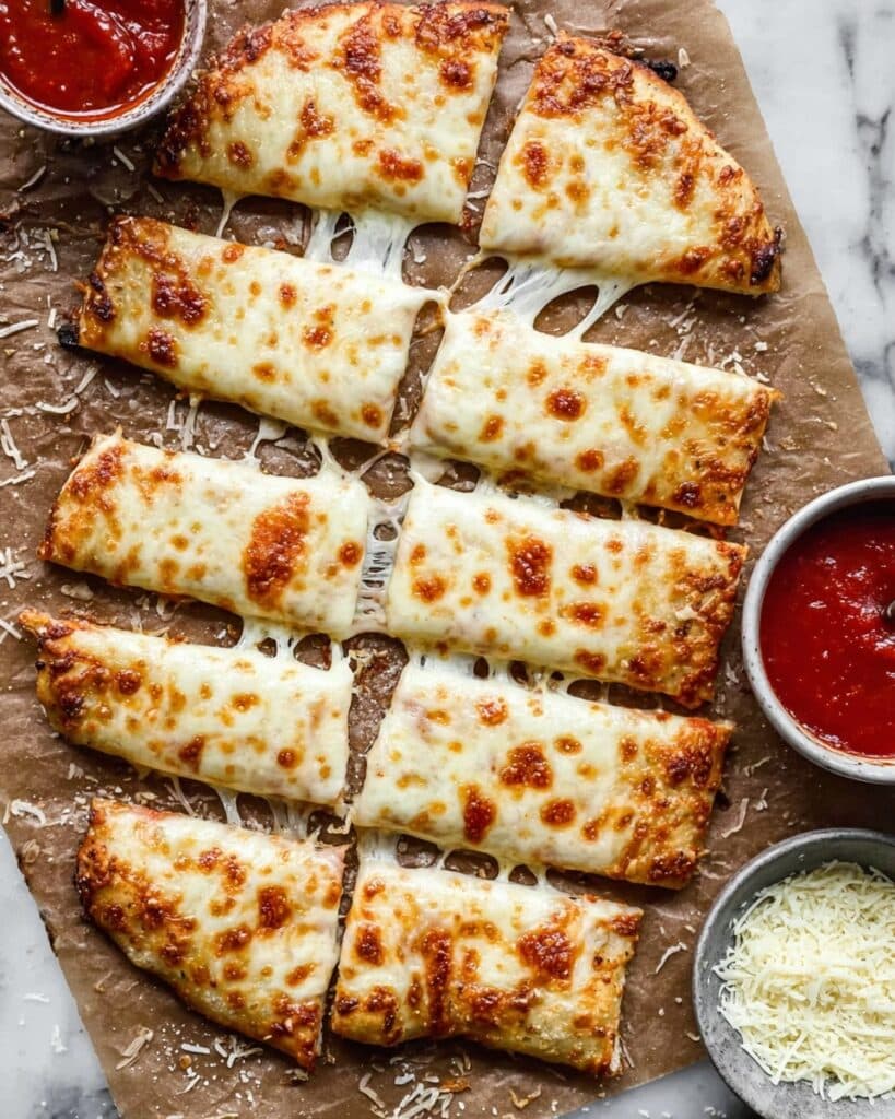 Sourdough Cheesy Breadsticks Recipe