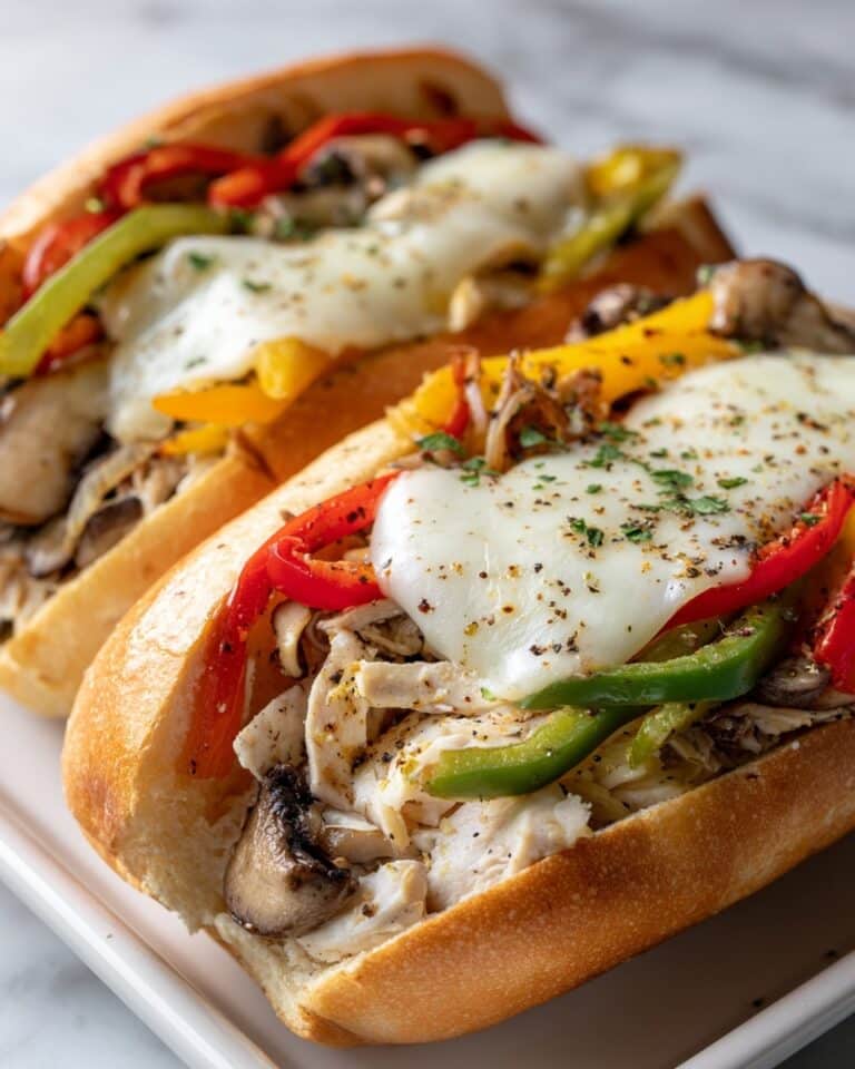 Chicken Philly Cheesesteak Sandwiches Recipe