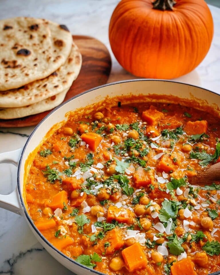 Chickpeas and Coconut Pumpkin Curry Recipe