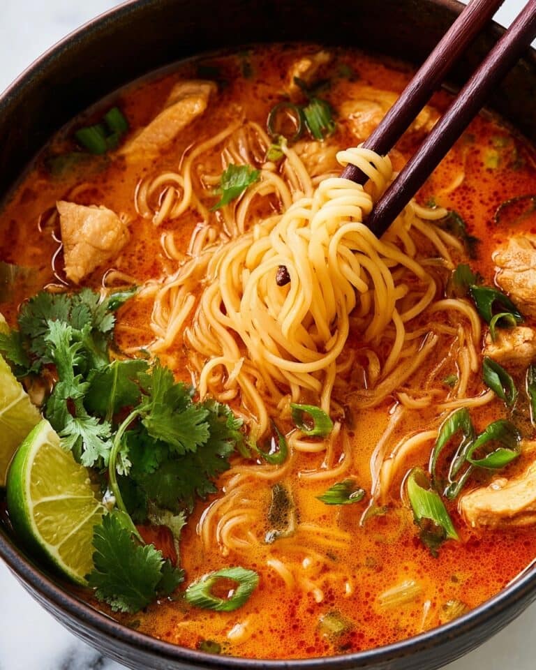 Creamy Red Curry Chicken Noodle Soup Recipe