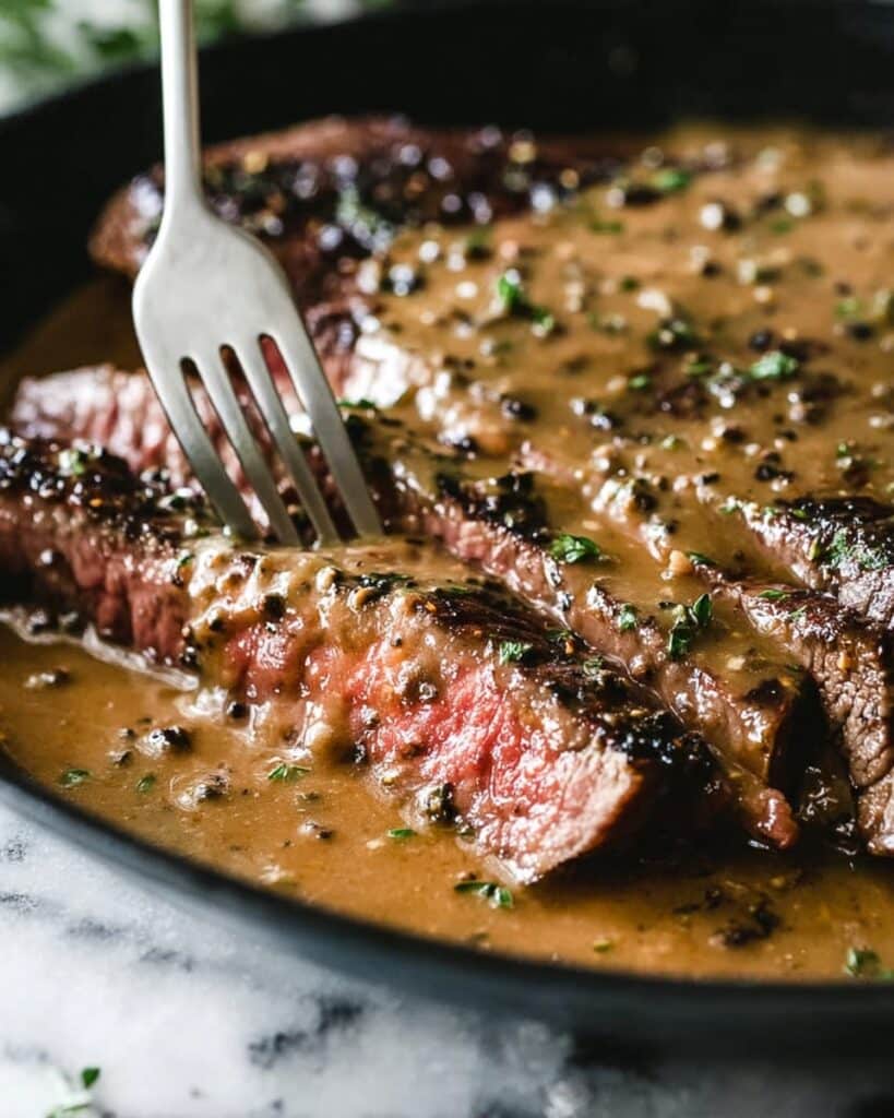 Bourbon-Glazed Sirloin Steak with Creamy Bourbon Sauce Recipe