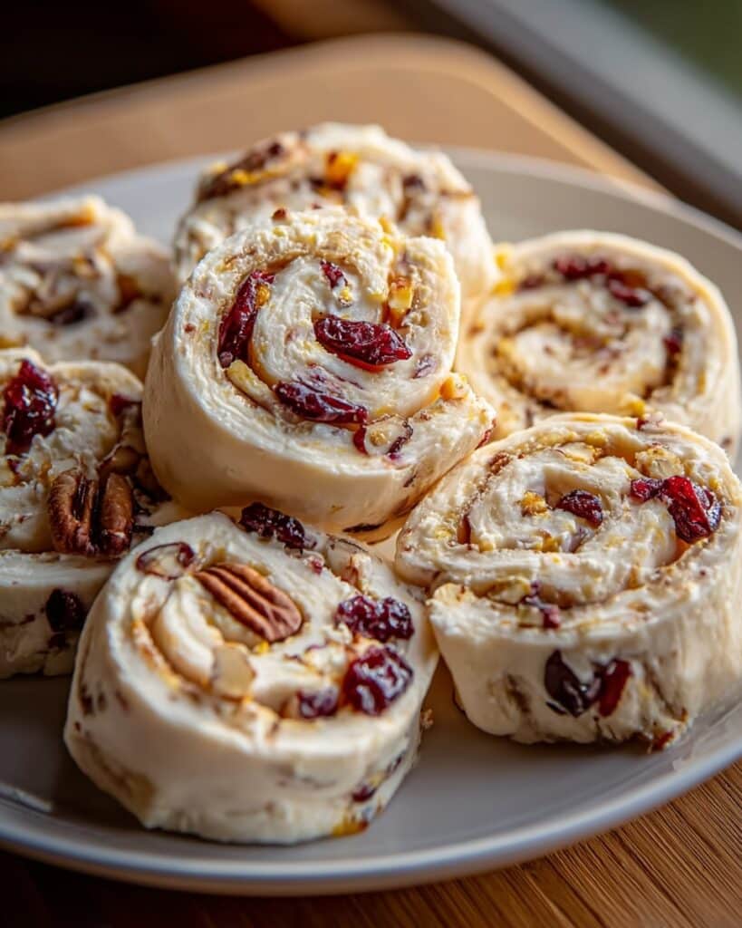Cream Cheese Pinwheels with Pecans Recipe