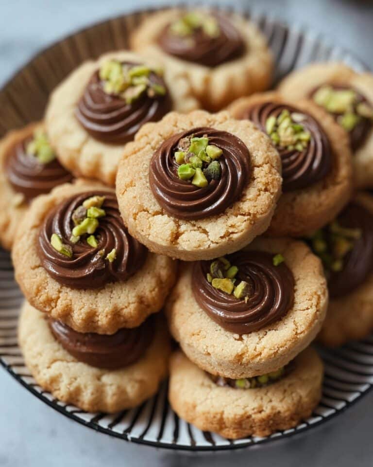 Coffee Butter Cookies with Chocolate & Nuts Recipe