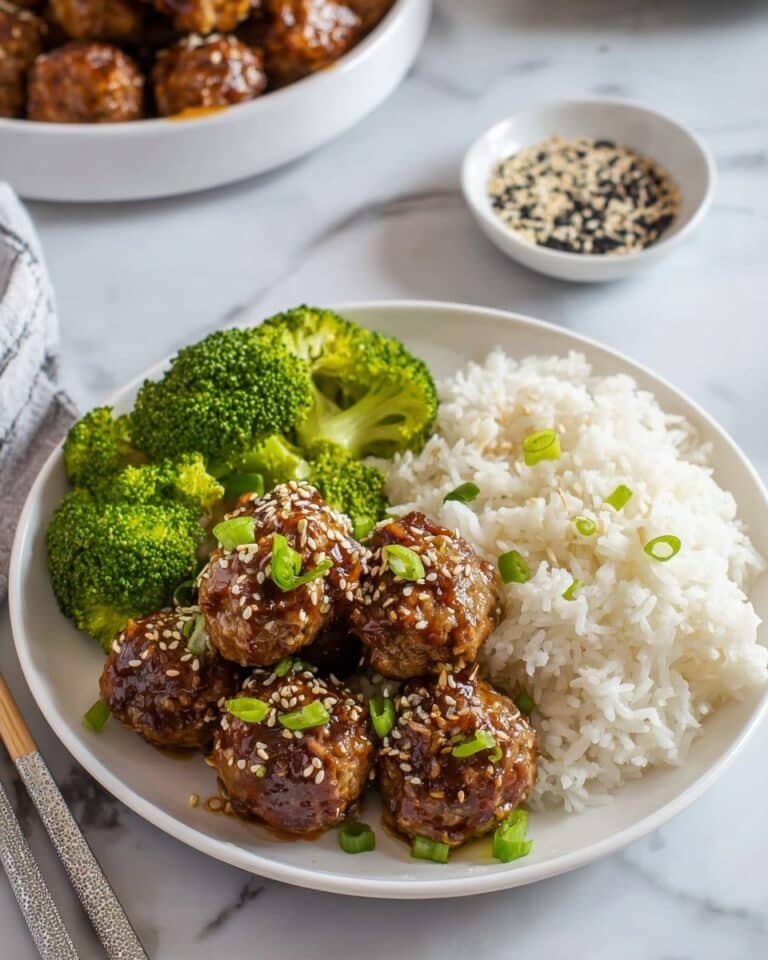 Gochujang Glazed BBQ Meatballs Recipe