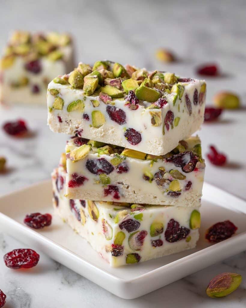 Festive Cranberry Pistachio Shortbread Cookies Recipe