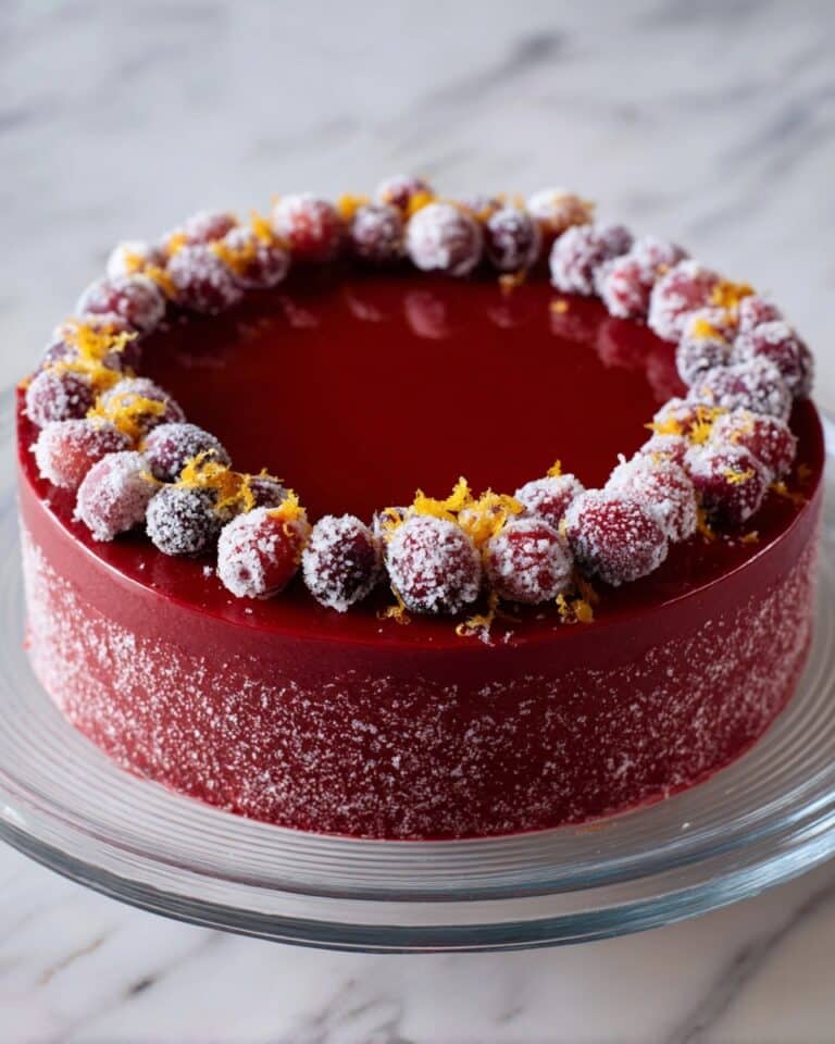 Cranberry Curd Tart with Ginger Snap Crust Recipe