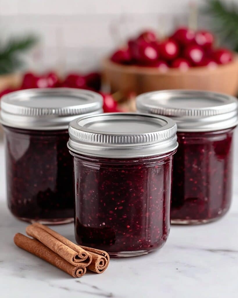 Strawberry Cranberry Orange Spiced Jam for Canning Recipe