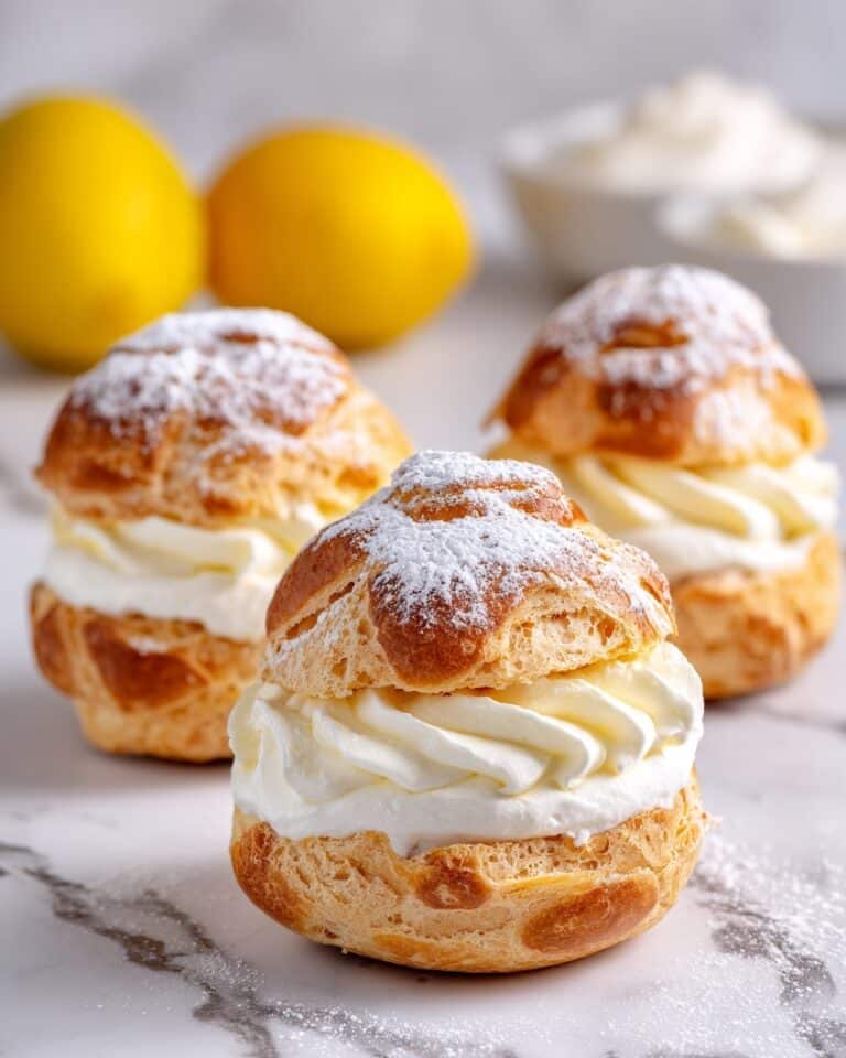 Lemon Cream Puffs with White Chocolate and Graham Cracker Crust Recipe
