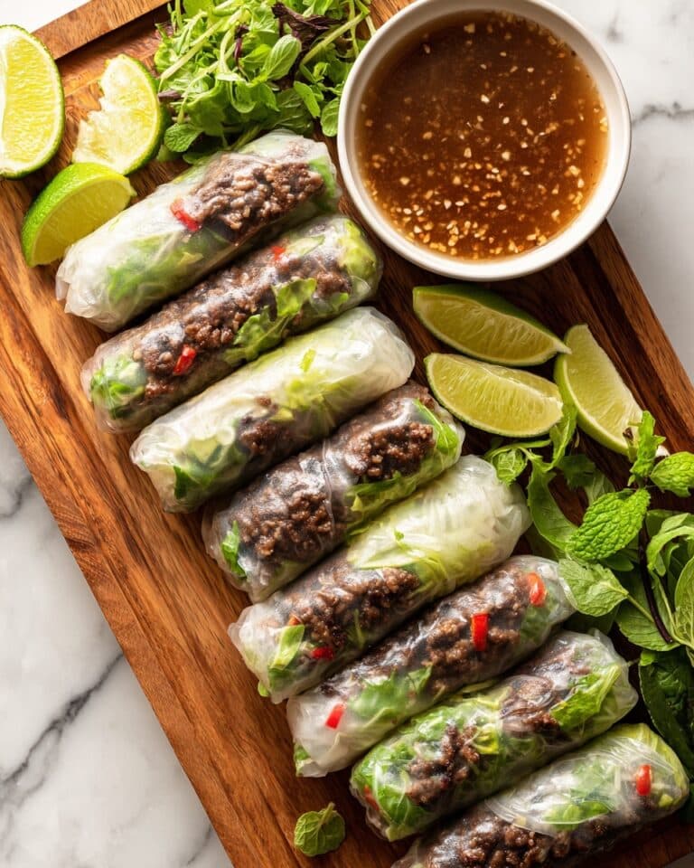 Beef Shank Rolls with Scallion Pancakes and Fresh Vegetables Recipe