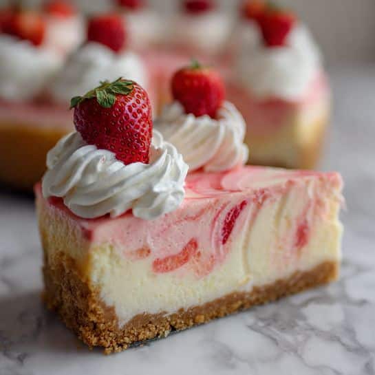 Strawberry Swirl Cheesecake Recipe