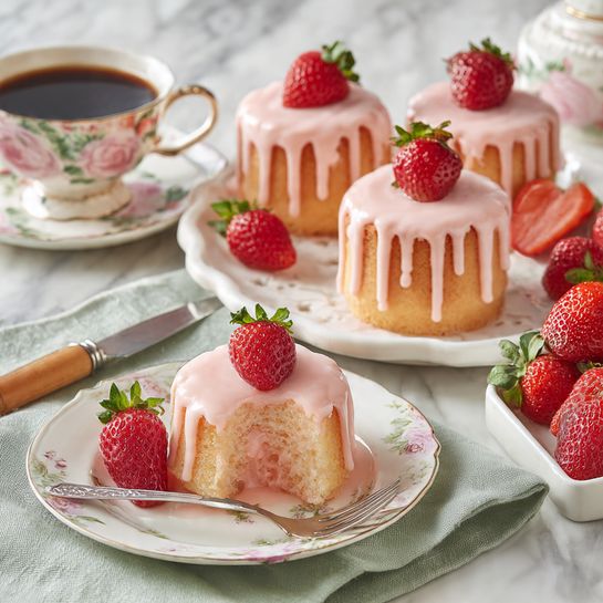 Strawberry Bundt Cakes Recipe