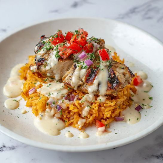 Chicken and Rice with Queso Recipe