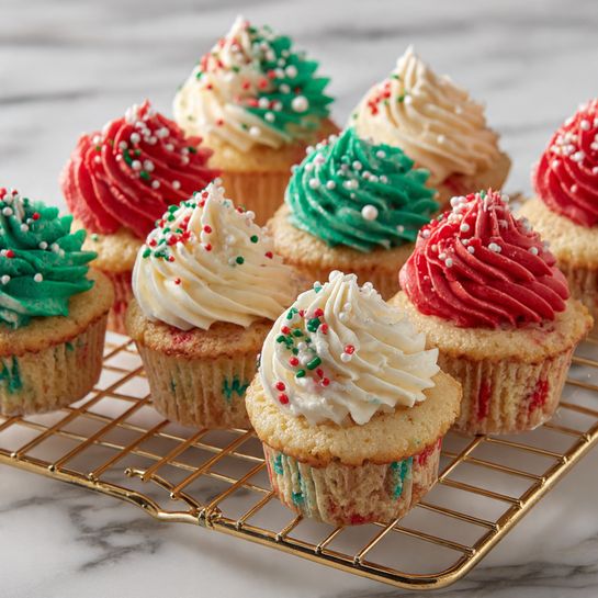 Sweet Sugar Cookie Cups with Colorful Frosting and Sprinkles Recipe