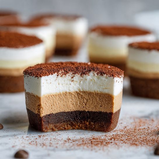 Cookie Cups with Coffee-Chocolate and Mascarpone Layers Recipe