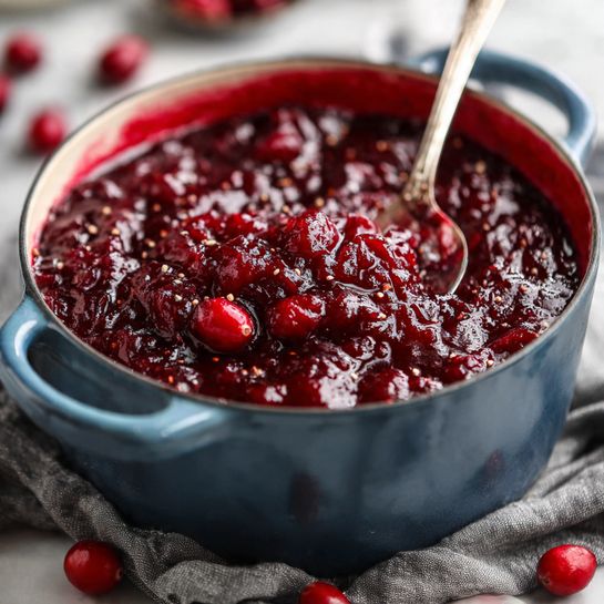 Cranberry Sauce with Honey or Maple Syrup Recipe