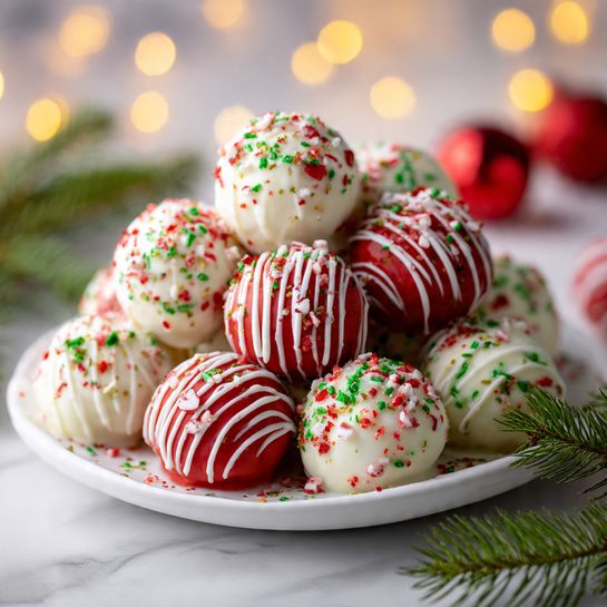 Christmas Cheesecake Bites Recipe