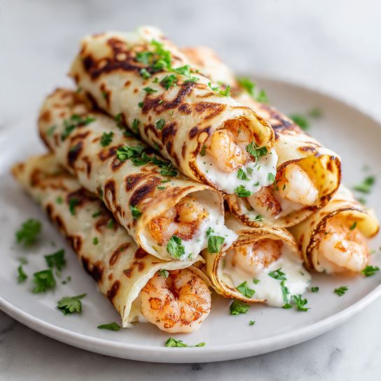 Queso Shrimp and Crab Taquitos Recipe