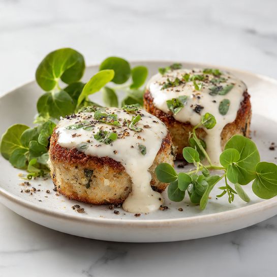 Chicken Pillows with Creamy Parmesan Sauce Recipe