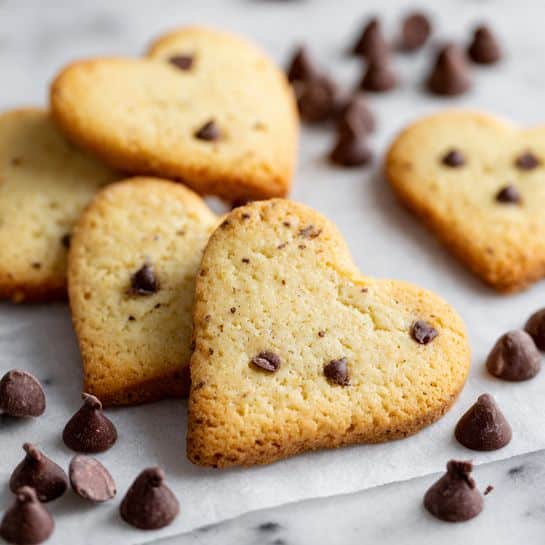 Valentine’s Day Chocolate Chip Cookies with Icing and Sprinkles Recipe