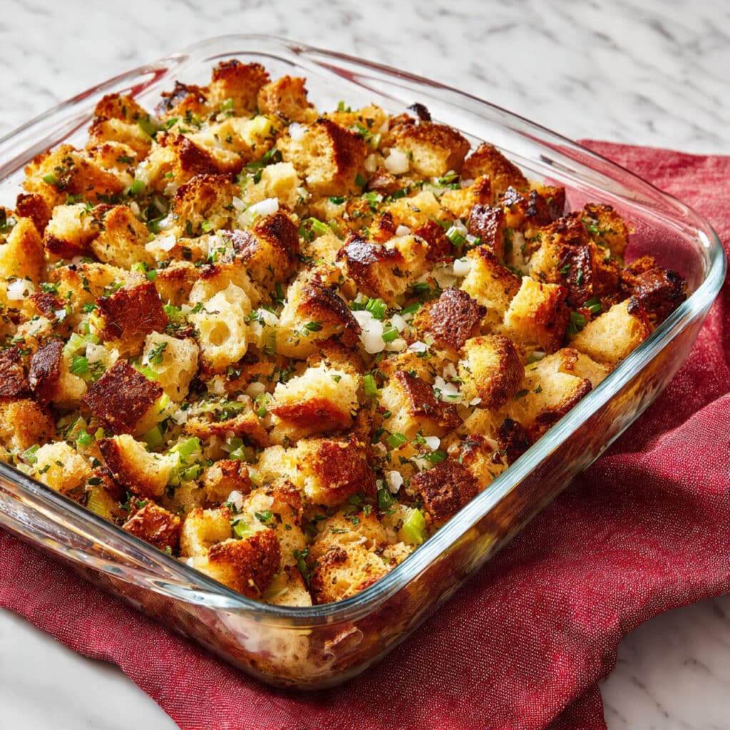 Classic Herb Stuffing with Fresh Sage and Parsley Recipe