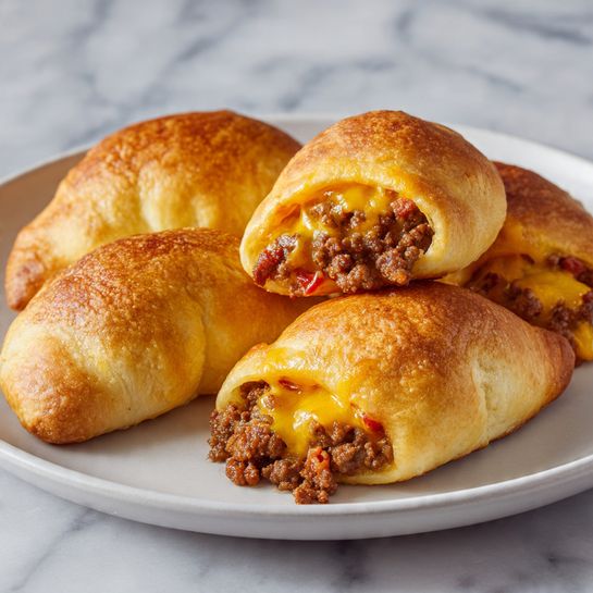 Cheesy Taco Crescent Rolls in the Air Fryer Recipe