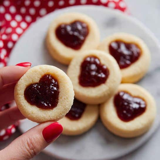 Heart Jam Cookies Recipe