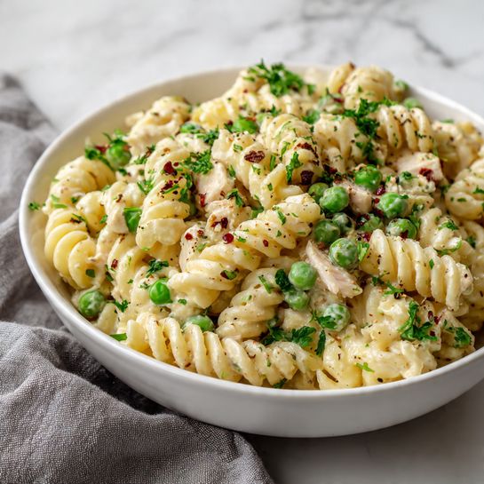 Protein Pasta Salad with Tuna, Beans, and Hard-Boiled Eggs Recipe