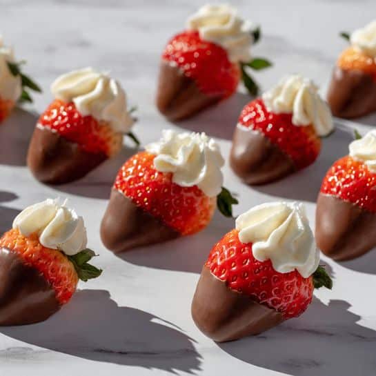 Covered Cheesecake Strawberries Recipe