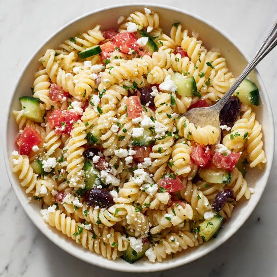 Protein Pasta Salad with Grilled Chicken and Fresh Veggies Recipe