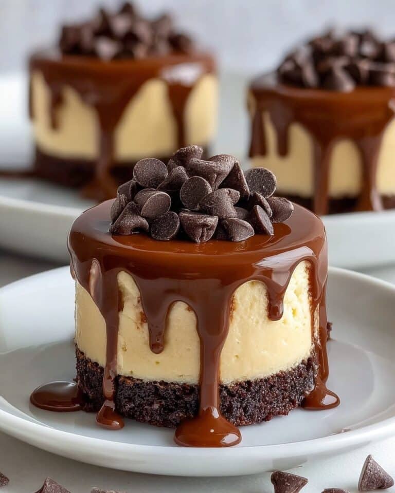 Brownie Bottom Mini Cheesecakes Recipe