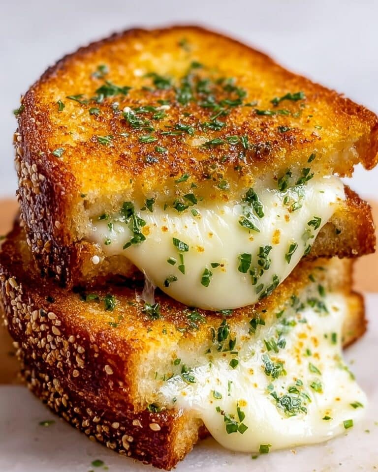 Garlic Butter Grilled Cheese Sandwiches Recipe