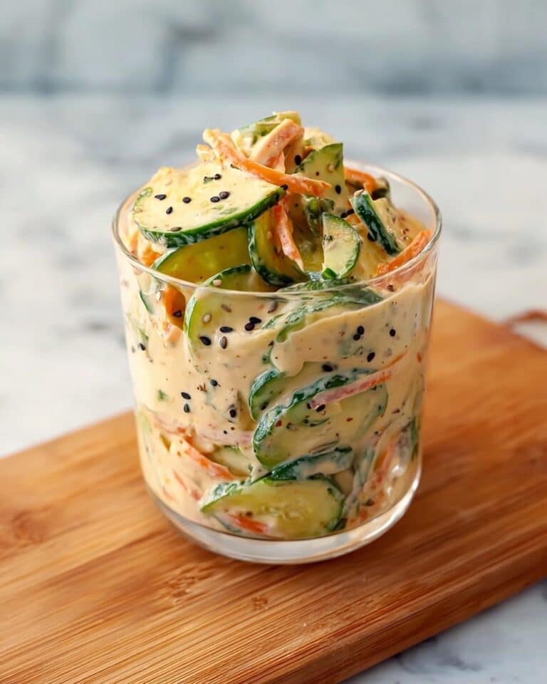 Cucumber Salad Bowl with Crispy Tofu and Spicy Sriracha Dressing Recipe