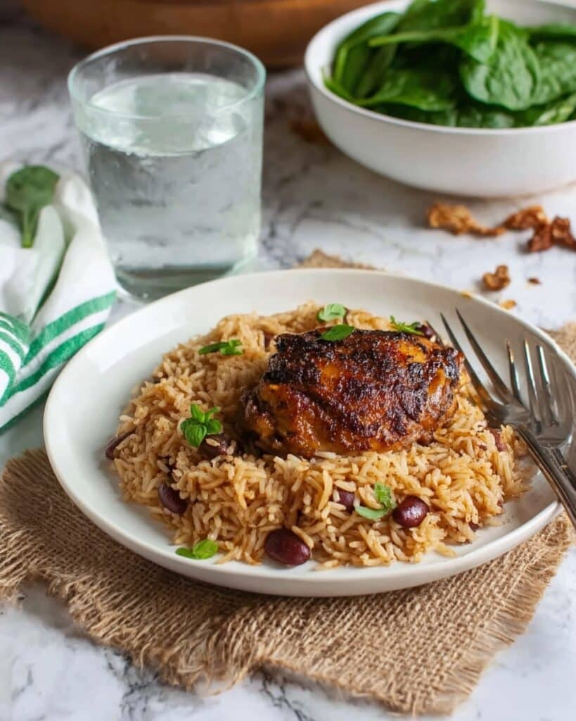 Jerk Chicken & Coconut Rice Bake Recipe