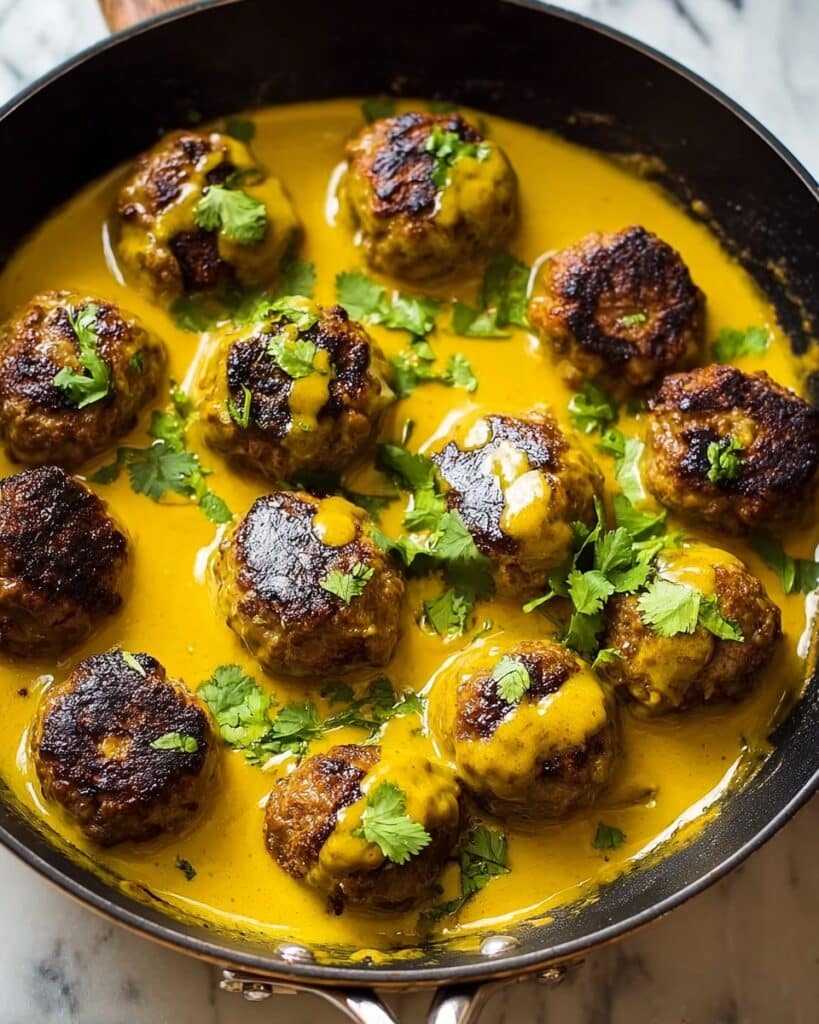 Jerk Chicken Meatballs in Coconut Curry Sauce Recipe