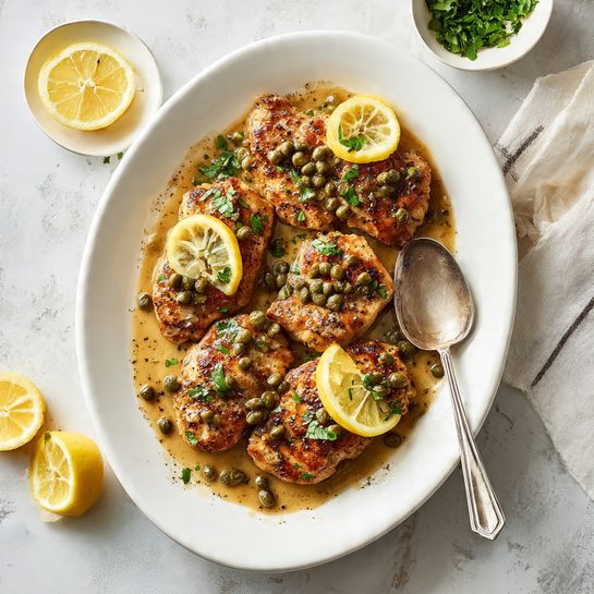 Easy Chicken Piccata in the Crockpot Recipe