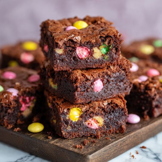 Decadent Chocolate Brownies with Speckled Eggs and Golden Blond Choco Recipe