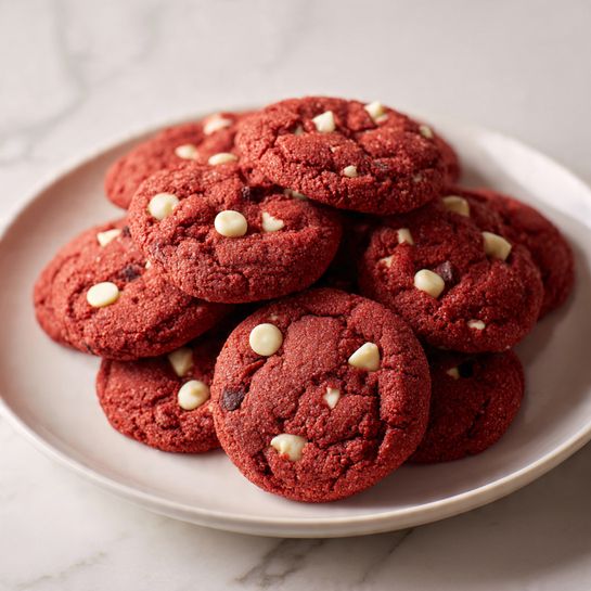 Red Velvet Cake Mix Cookies with White Chocolate Chips Recipe