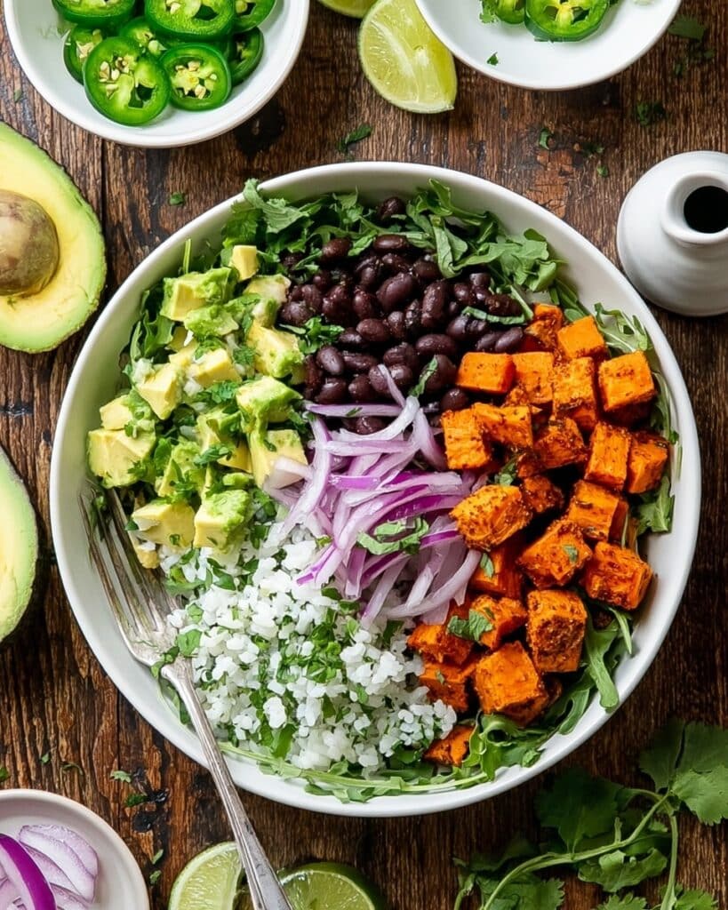 Black Bean Bowls with Chili-Lime Dressing Recipe