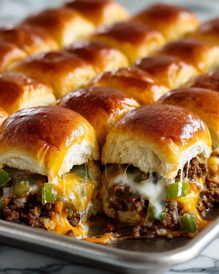 Cheesesteak Sliders with Ground Beef Recipe