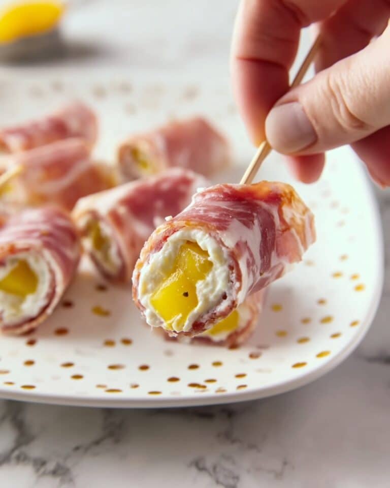 Salami Roll-Ups with Cream Cheese and Banana Peppers Recipe