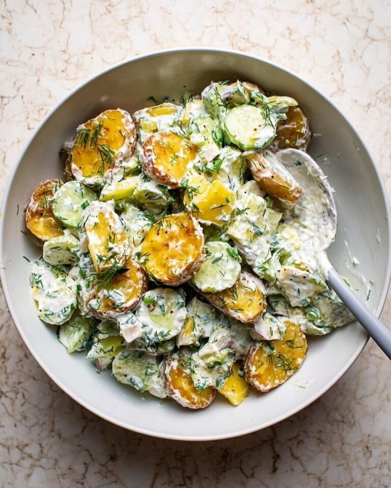 Crispy Baked Potato Salad with Dill and Feta Recipe