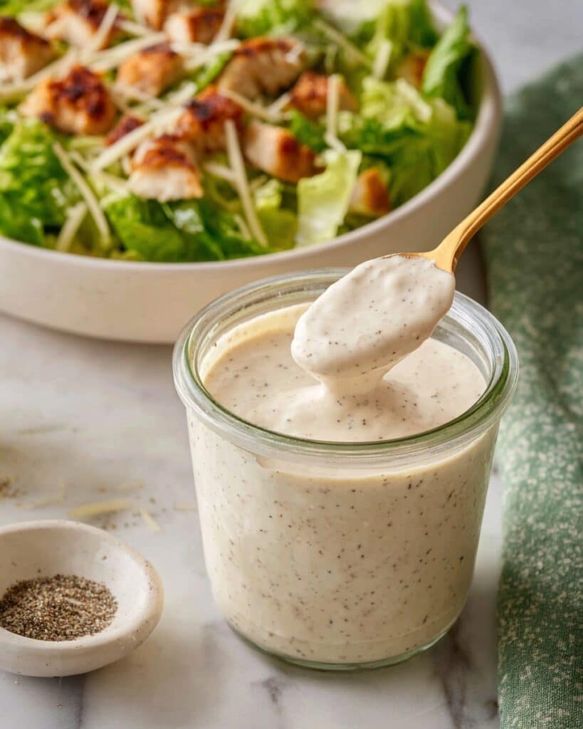 Creamy Lemon Garlic Parmesan Dressing Recipe
