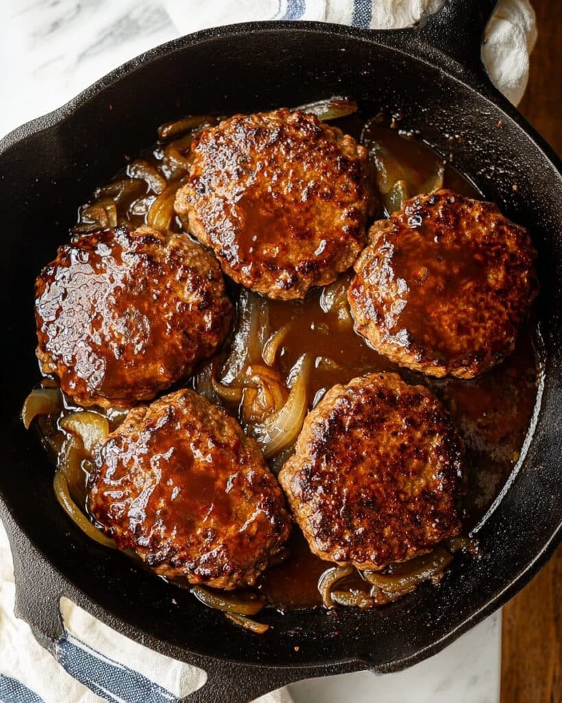 Easy Salisbury Steak with Rich Onion Gravy Recipe