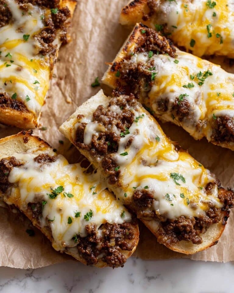 Bread Sloppy Joes with Cheesy Garlic Toast Recipe