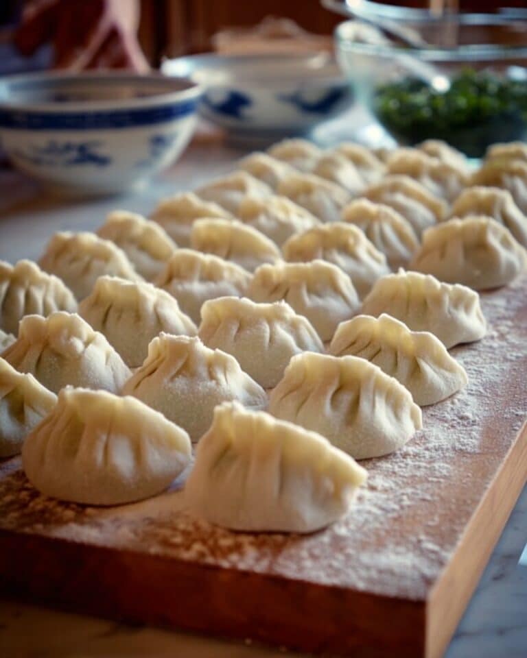 Homemade Pork and Vegetable Dumplings Recipe