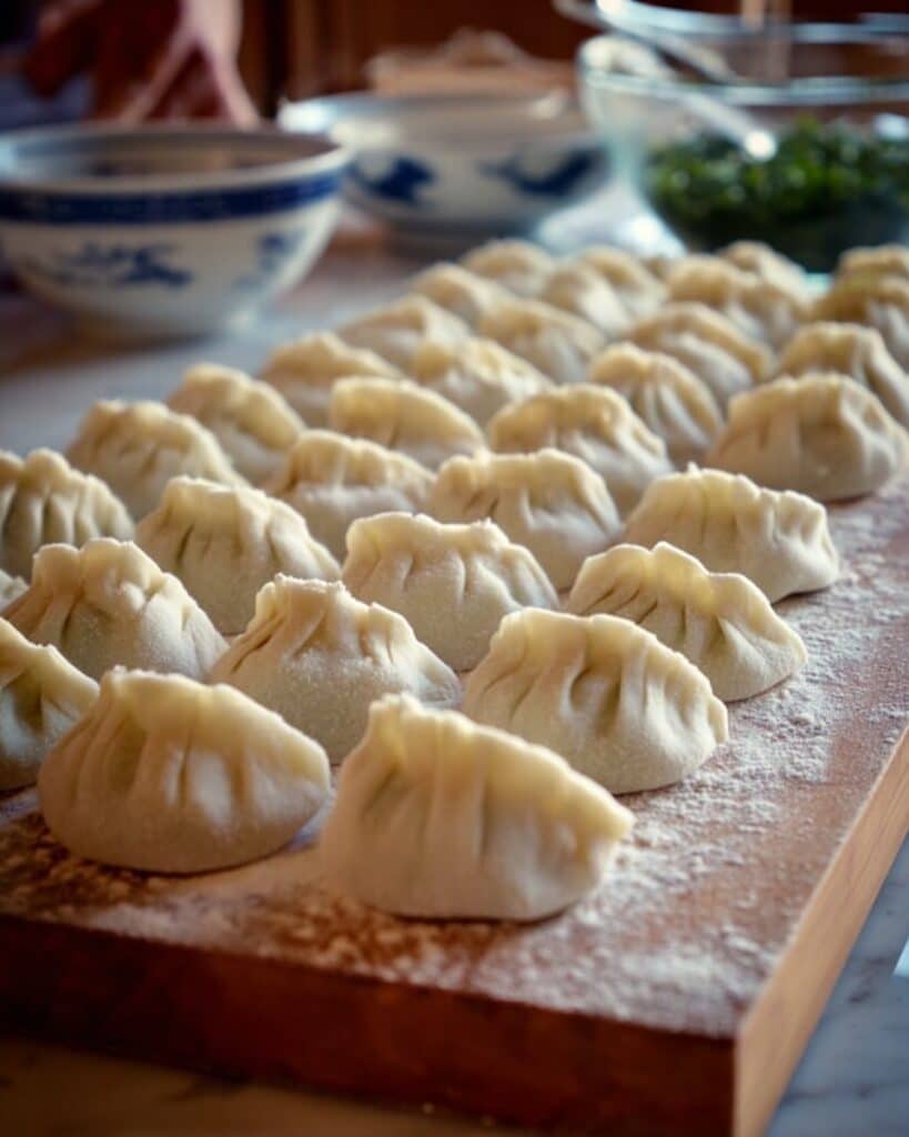 Homemade Pork and Vegetable Dumplings Recipe