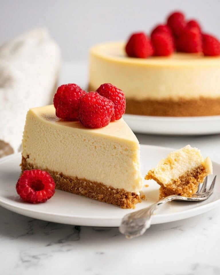 Creamy Cottage Cheese and Greek Yogurt Cheesecake with Graham Cracker Crust Recipe