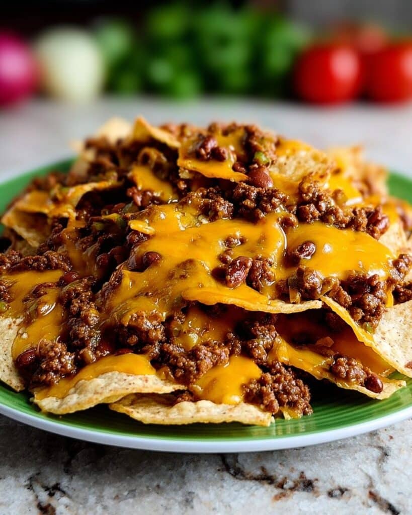 Loaded Beef and Bean Nachos Recipe